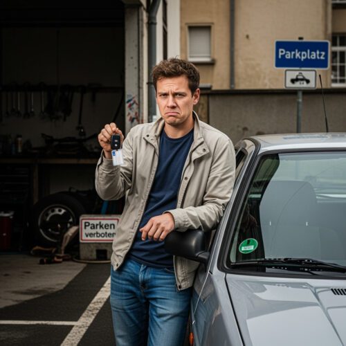 Der mürrische Autofahrer hält seinen Autoschlüssel in die Kamera, ein klares Signal seines Anspruchs auf Führerscheinrückgabe, die ihm ein Amtsrichter trotz des Aufhebungsantrags der Staatsanwaltschaft verweigert.