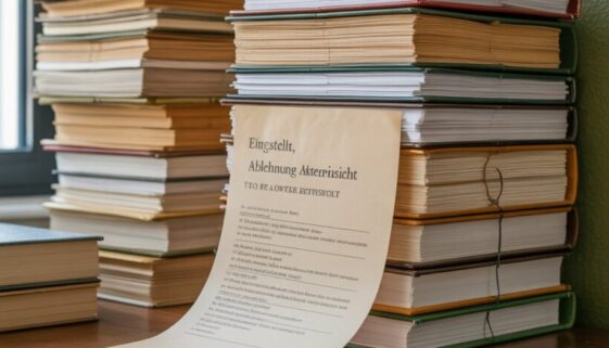 ein-aktenordner-oder-ein-stapel-von-geri_P1znQzl_Tj2KlLWkXcHLJw_pWbtD8inThqcK2Hl6Q8aSQ Akteneinsicht abgelehnt in Verfahren wegen Verdacht auf Abrechnungsbetrug