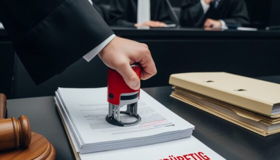 Der Richter besiegelt den Verwerfungsbeschluss zur Berufung und stellt die Rechtsmittelklarheit infrage.