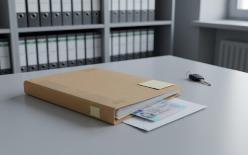 Die Akte zur Trunkenheitsfahrt liegt bereit: Ihr Zeitablauf entscheidet über die Verhältnismäßigkeit des Führerschein-Entzugs.