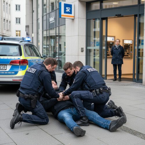Polizei hält Bürger am Boden fest: Die Grenze zwischen Widerstand und Notwehr bei einem angeblich rechtswidrigen Einsatz.