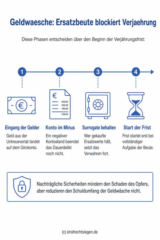 Infografik zur Verjährung bei Geldwäsche